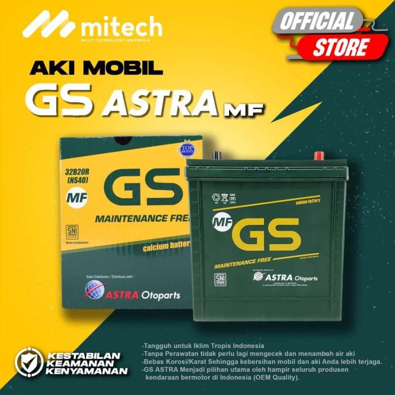 Jual Aki Mobil Chevrolet Spark Gs Astra Ns40 Aki Kering 12v / 32 Ah Di