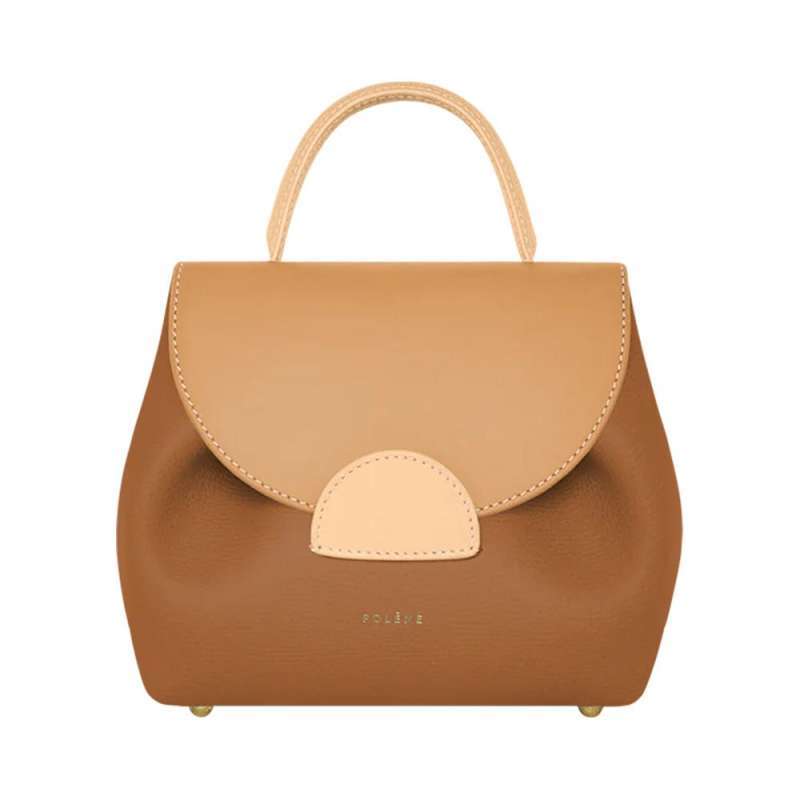 Jual Polene Numero Uno Nano Crossbody Bag Grained Leather Trio Camel