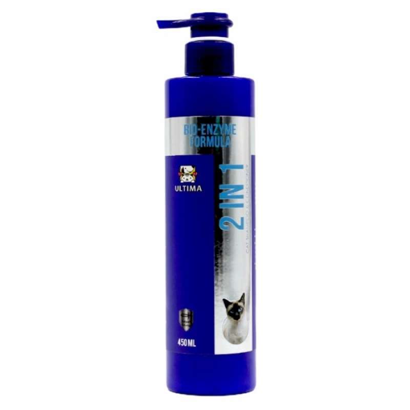 Promo Ultima New Cat Shampoo 2 in 1 Shampoo & Conditioner 450 ml Diskon