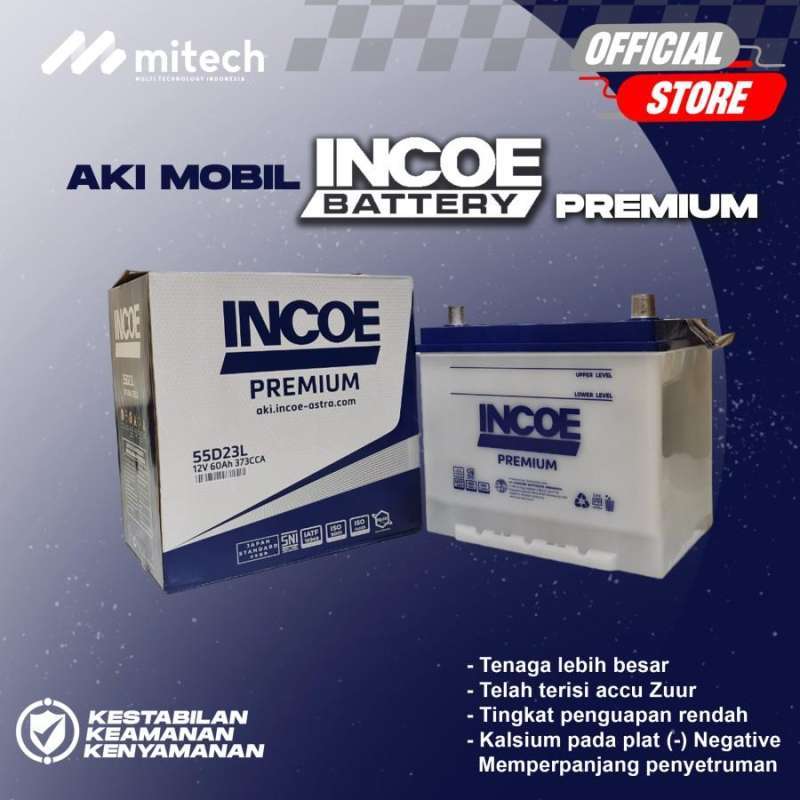 Jual Aki Mobil Suzuki Escudo INCOE PREMIUM ASTRA 55D23L Aki Basah 12V