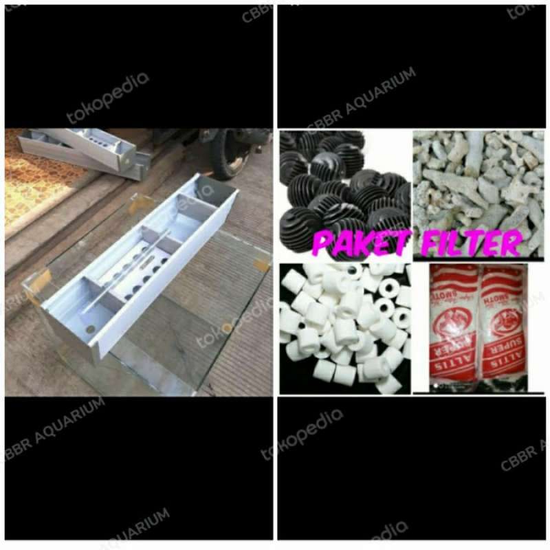Promo Filter Talang Aquarium 80Cm+Media Filter Lengkap Diskon 33 di