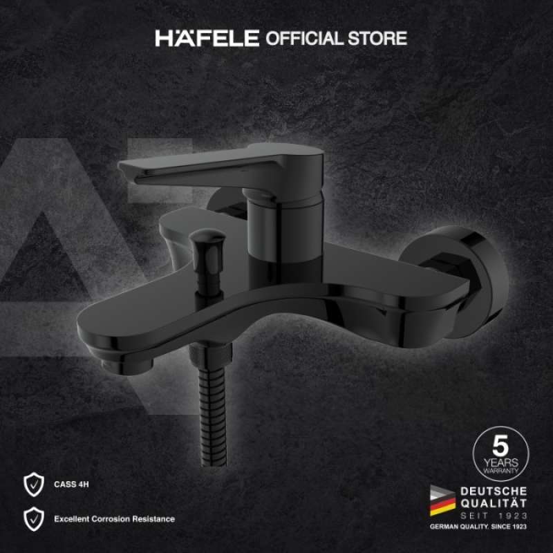 Promo Hafele Shower Mixer Tap Black Edition Keran Shower Diskon 23