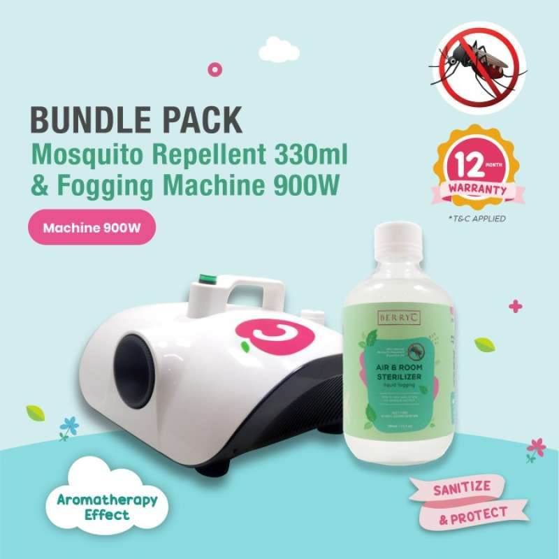 Jual Berryc Bundle 900w Mesin + Liquid Fogging (mosquito Repellent