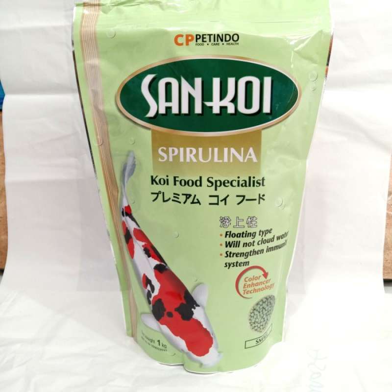 Promo SANKOI SPIRULINA KOI FOOD 1 KG MAKANAN IKAN Diskon 33 di