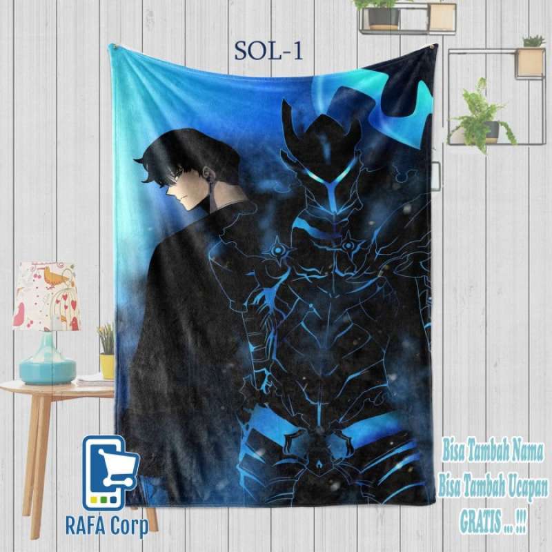 Promo Selimut Anime Custom Desain Solo Levelling Diskon 29% di Seller