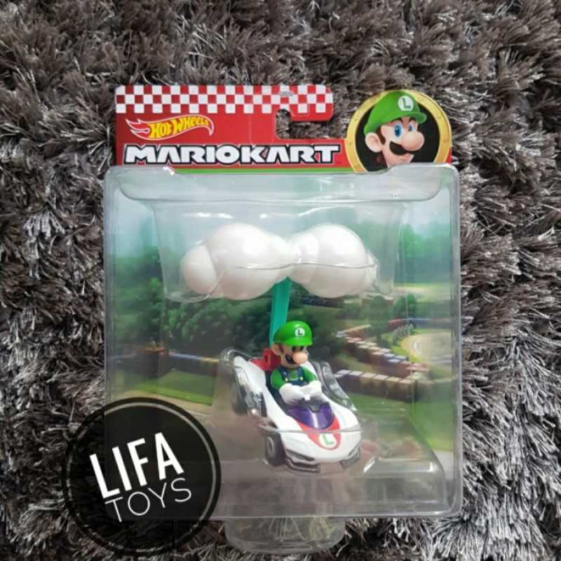 Promo Hot Wheels Mariokart Luigi PWing Cloud Glider Mario Kart