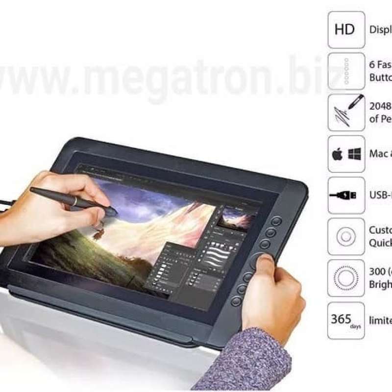 Jual LCD Drawing Tablet 13.3 inch ARTISUL Monitor Gambar Digital di