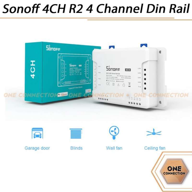 Promo Sonoff 4CH 4 Channel Din Rail WiFI Switch SMART HOME Diskon 23