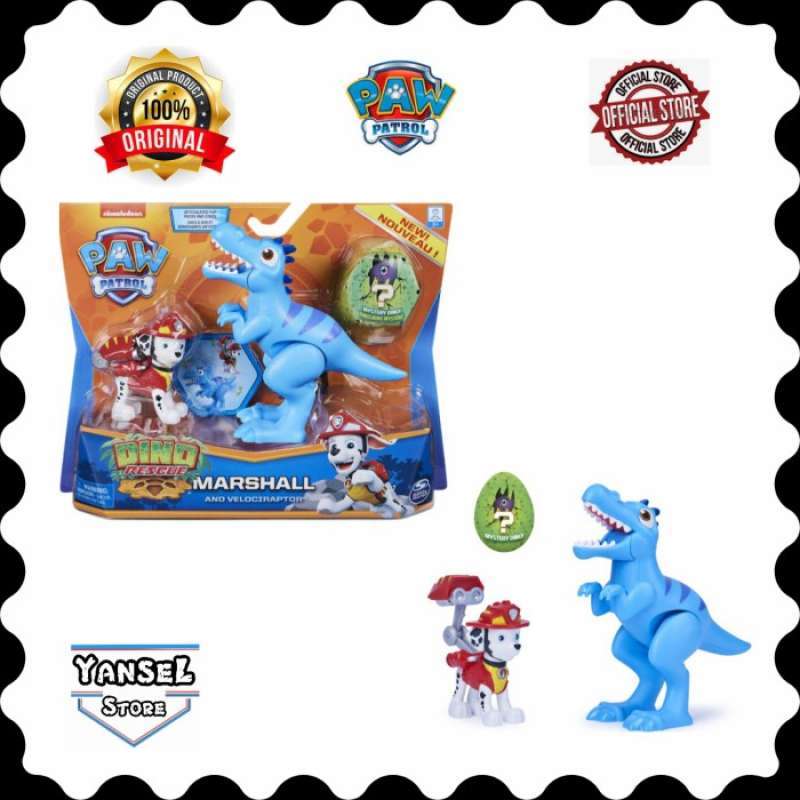 Jual Paw Patrol Dino Rescue Marshall And Velociraptor Dino Di Seller ...