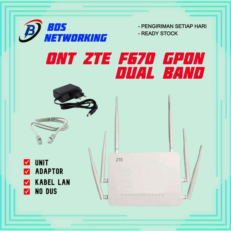 Jual Modem Ont Zte F670 Premium Gpon Dual Band Di Seller Bos Networking