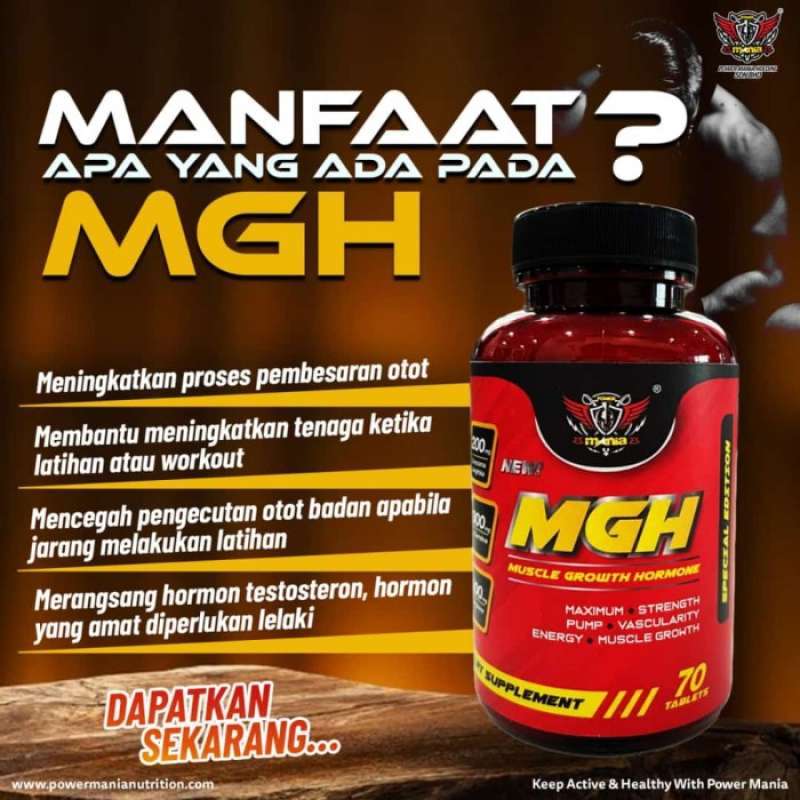 Promo Mgh Power Mania Muscle Growth Hormone Testosteron Booster Mania