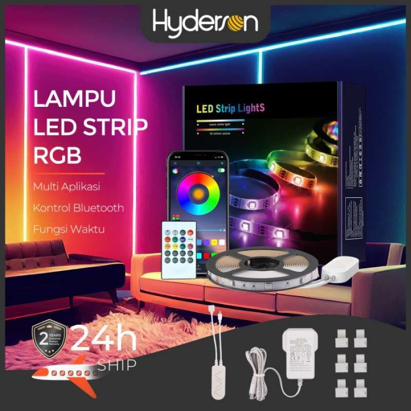 Promo Hyderson Lampu Led Strip 5050 5m Rgb Lampu Hias Warna Adaptor Remote Diskon 26 Di Seller Promo Hyderson Lampu Led Strip 5050 5m Rgb Lampu Hias Warna Adaptor Remote Diskon 26 Di Seller