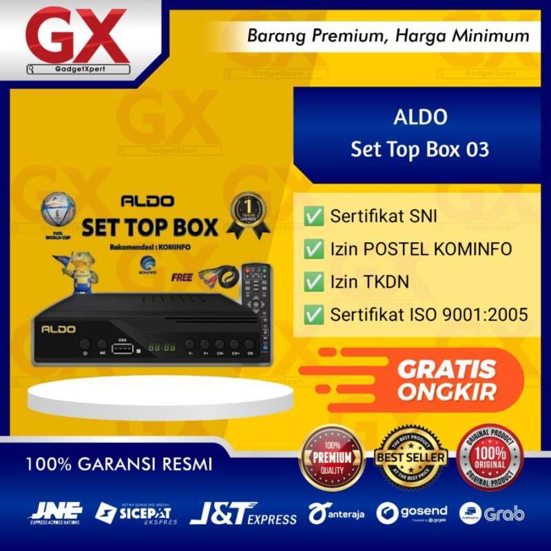 Jual Set Top Box Aldo STB Digital Rekomendasi Kominfo di Seller