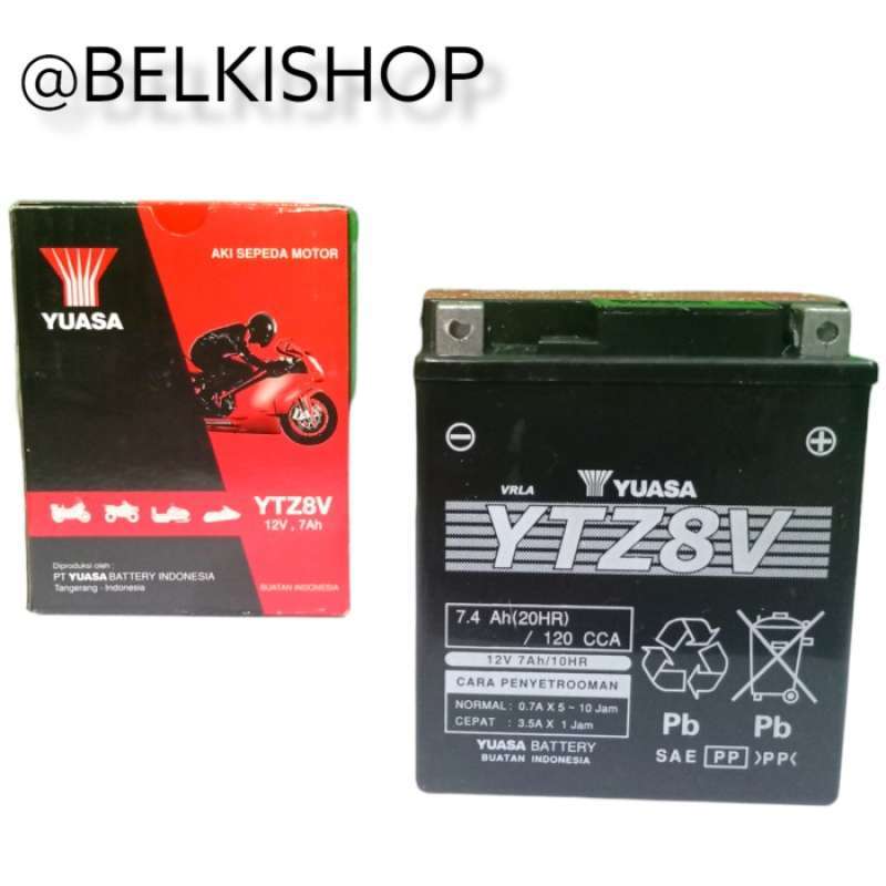 Jual Aki motor Vespa LX 150 YTZ8V / GTZ8V YUASA AKI KERING di Seller