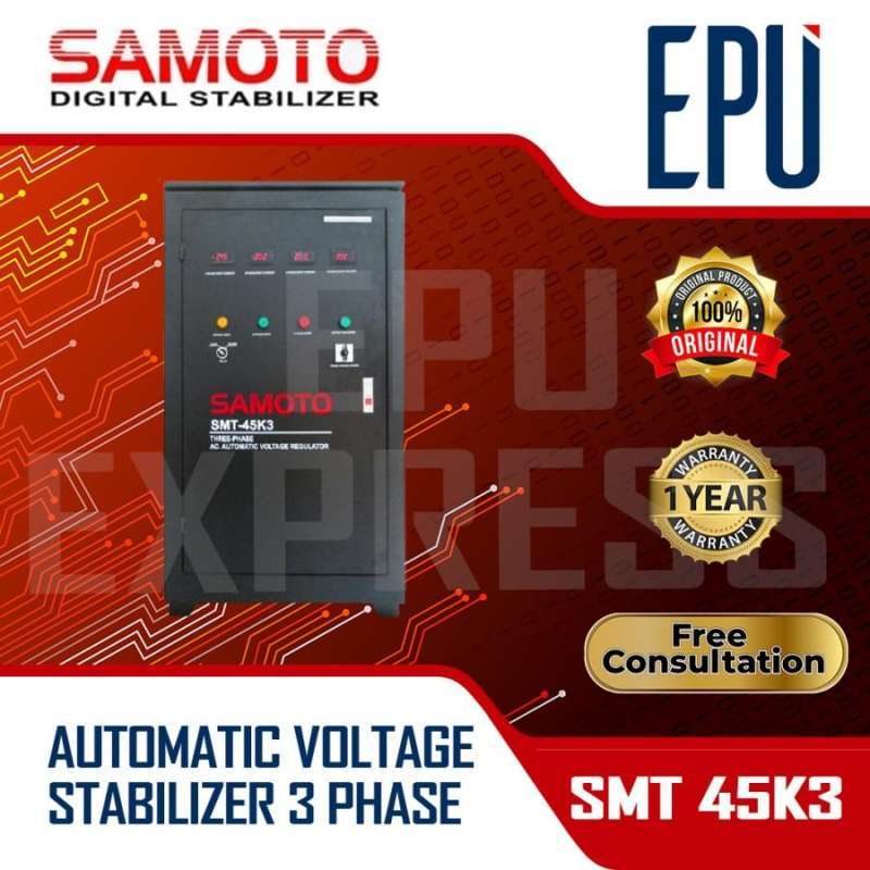 Promo Stabilizer Samoto stabiliser 45KVA 3 Phase Fase Stavol Listrik