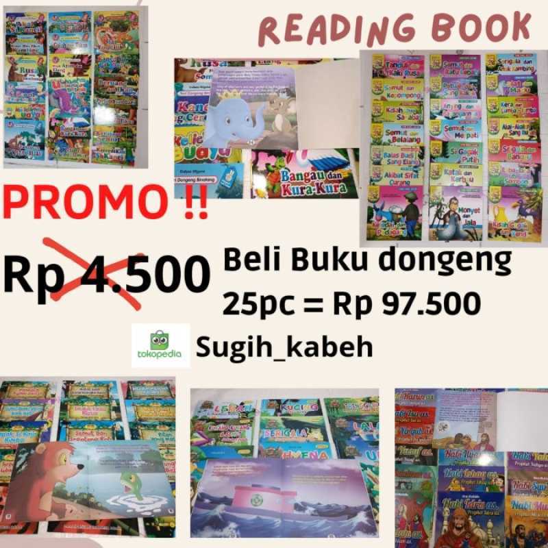 Promo Paket 25 Buku Cerita Bergambar Berwarna 2 Bahasa Pilih Seri Murah ...