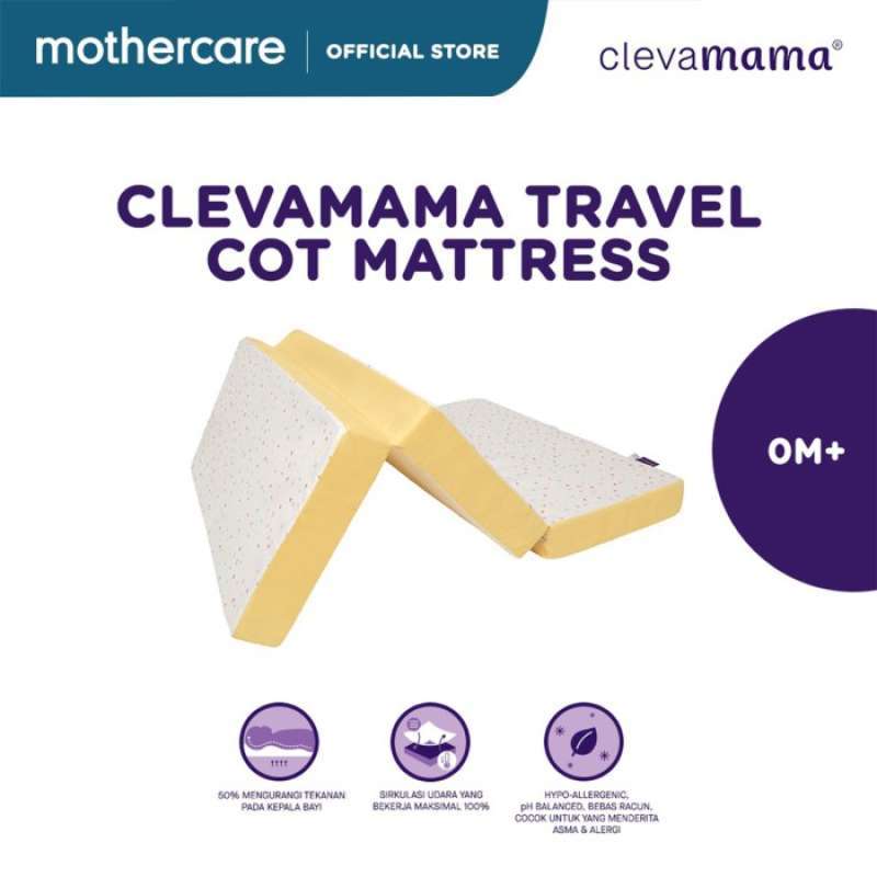 Promo Clevamama ClevafoamÂ® Travel Cot Mattress Diskon 26 di Seller