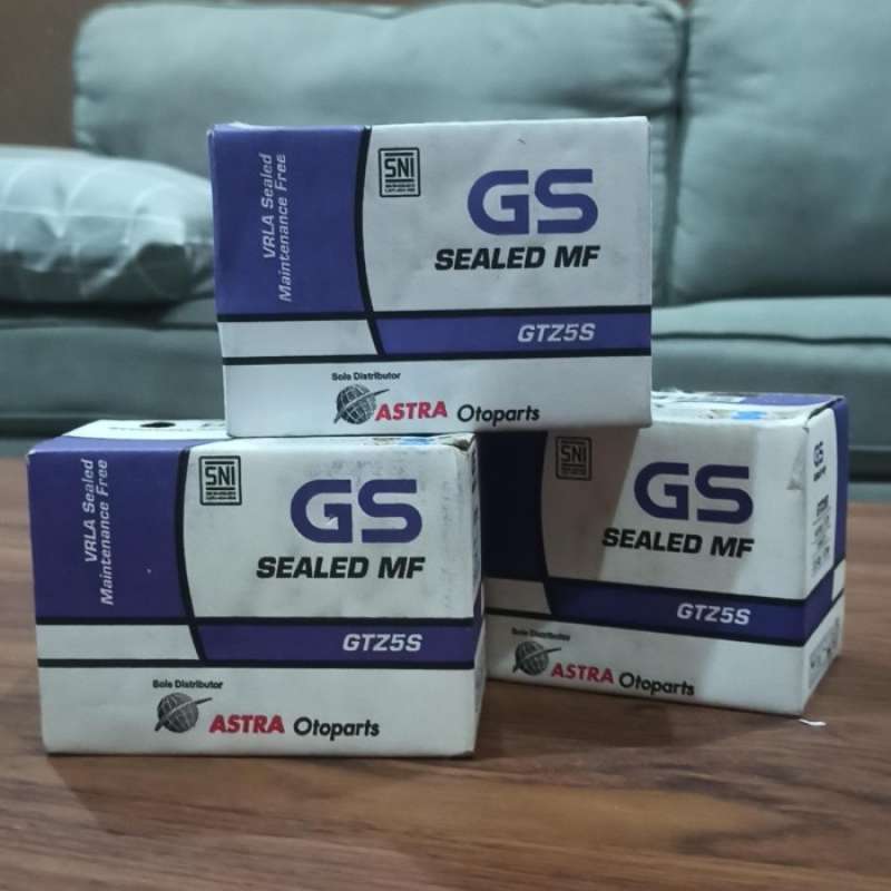 Promo Aki Accu Gs Astra Gtz5S Original Gs Astra Diskon 17% di Seller