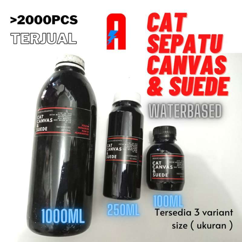 Promo cat canvas dan suede 1 liter awet for repaint sepatu Diskon 33%