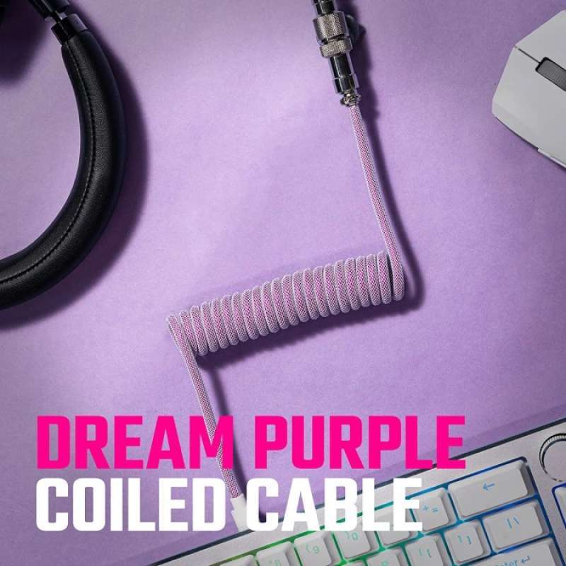 Promo COOLER MASTER DREAM PURPLE COILED CABLE USB A TO USB C KEYBOARD Diskon 23 di Seller