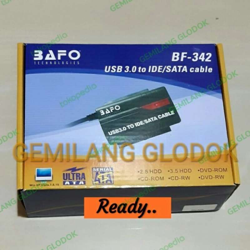 Jual BAFO Kabel Konverter Hardisk USB3.0 to ide~Sata Adaptor BAFO ...