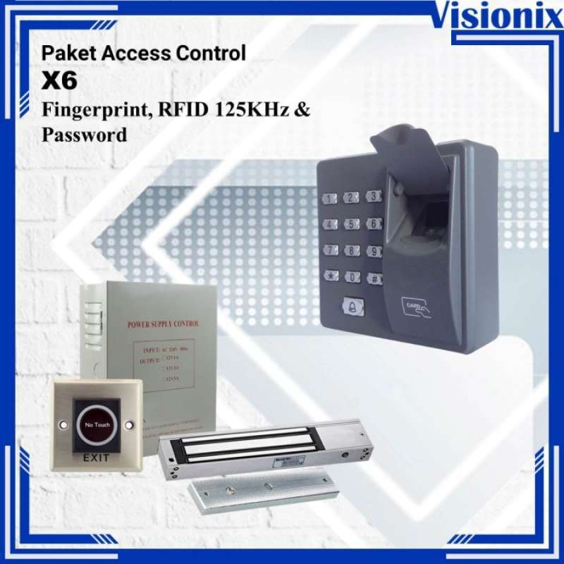 Promo paket access door zkteco x6 fingerprint access control Diskon 2