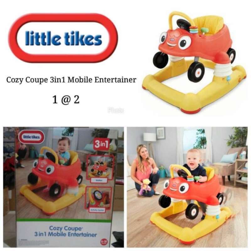 Promo Little Tikes Cozy Coupe 3 In 1 Mobile Entertainer Walker Bouncer
