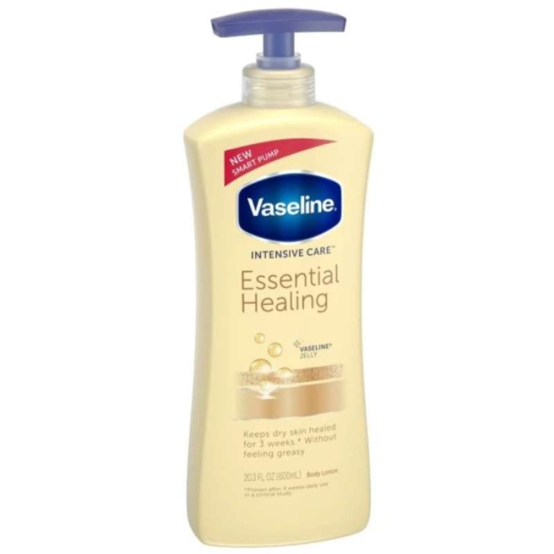 Promo VASELINE Intensive Care Body Lotion Pump Essential Healing