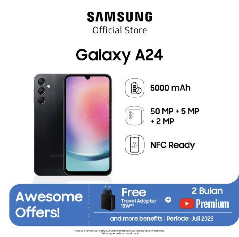 Jual SAMSUNG GALAXY A24 8/128 GB Second di Seller Delanoeshop - Tomang ...