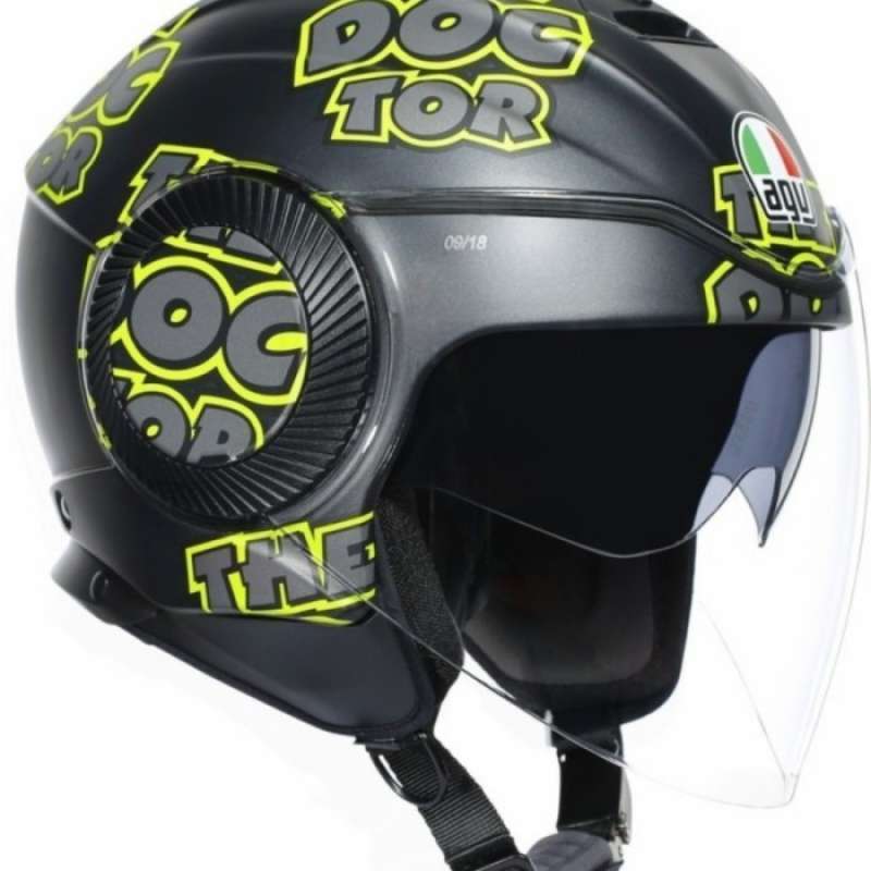 Promo Agv Orbyt Doc 46 Helm Half Face Double Visor Agv Orbyt Doc