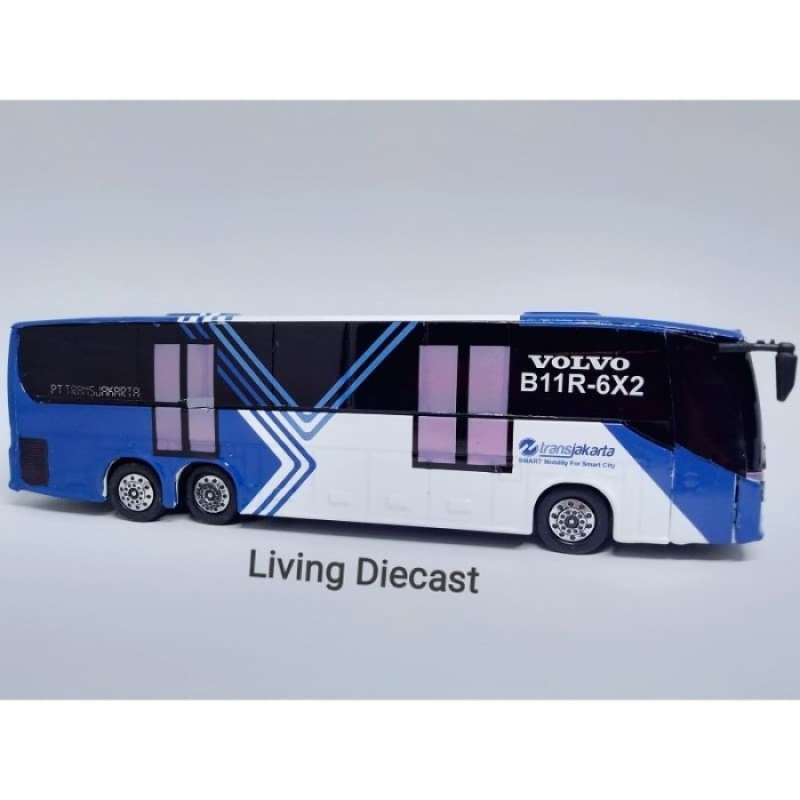 Promo Custome repaint Diecast / miniatur Maxi bus Transjakarta (Blue