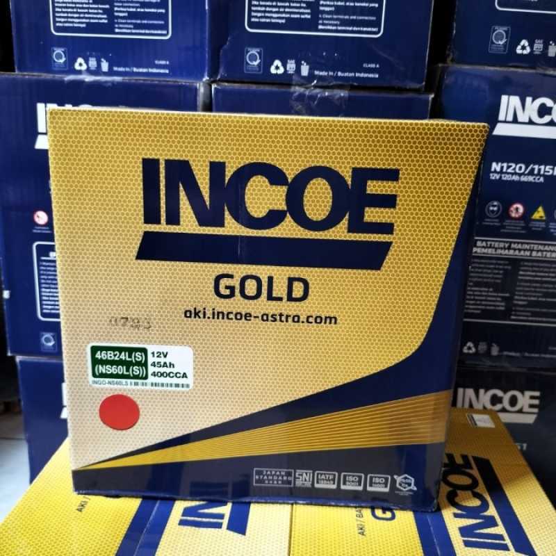 Promo Aki mobil Honda HRV, CRV, Accord NS60LS INCOE Gold Astra Accu