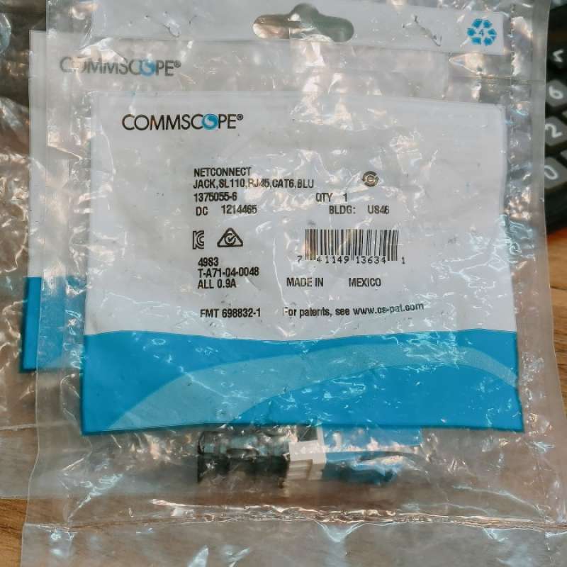 Promo Commscope Amp Modular Jack Rj45 Cat6 Sl Series Ori Cat6 Diskon 23