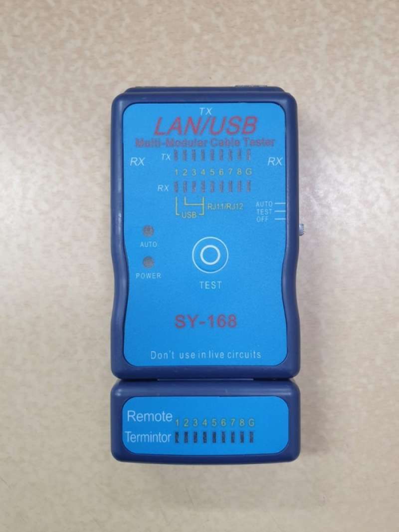 Promo Lan Tester Rj45 Rj11 Cat 5E 6 Utp Ftp Stp Dan Usb Include Battery