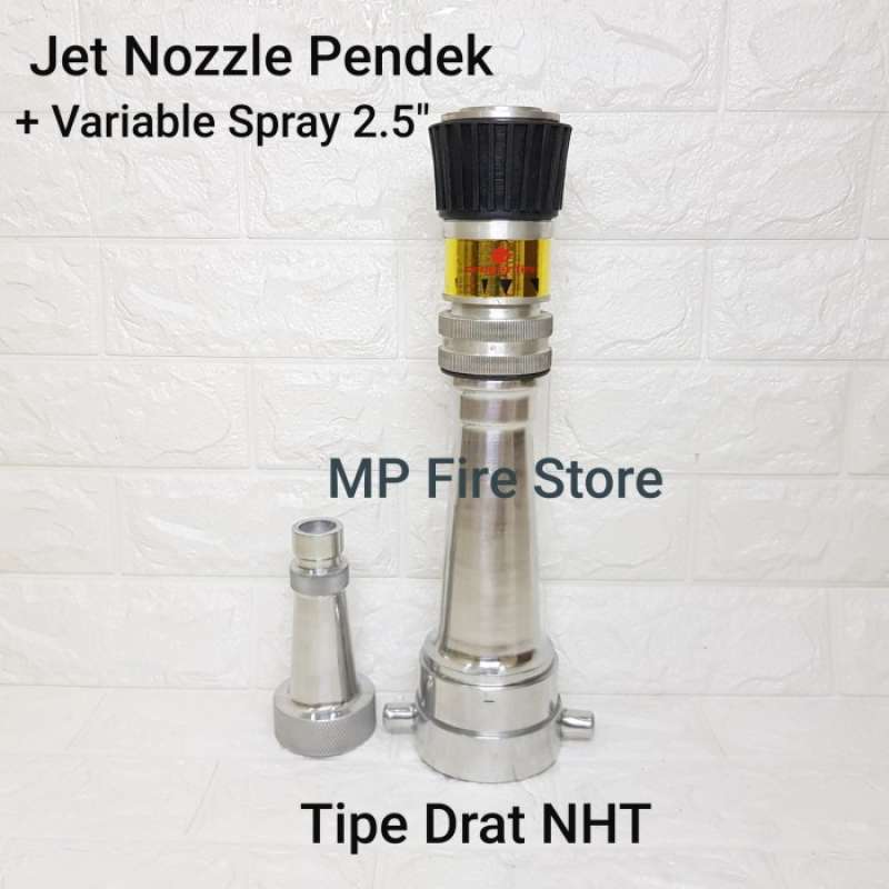 Promo Short Fire Jet Nozzle Drat Nht 2.5 In Pemadam Pendek + Variable ...