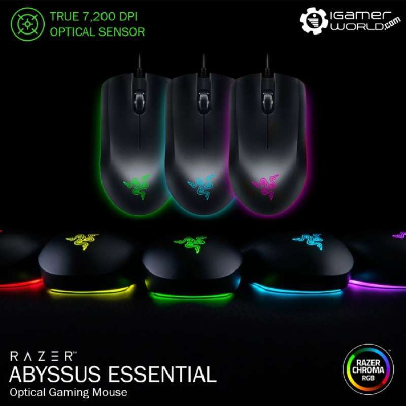 Promo Razer Abyssus Essential Gaming Mouse Diskon 23% Di Seller ...