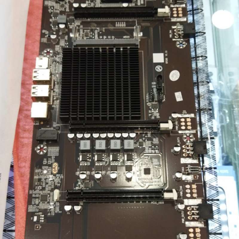 Promo Motherboard Mining Afox Hm65 8 Slot Pcie 16x Mobo B250 Diskon 23% ...