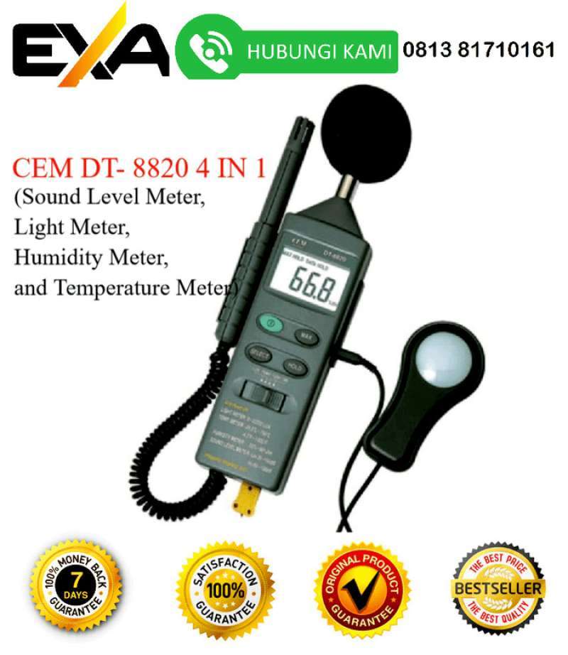 Promo Sound Level Cem 4 In 1 Multifunction Environment Meter Diskon 23% ...