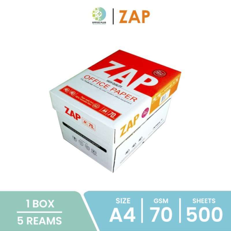 Promo Terbaru Kertas Hvs A4 70Gr Zap Fotokopi Fotocopy Print Photocopy