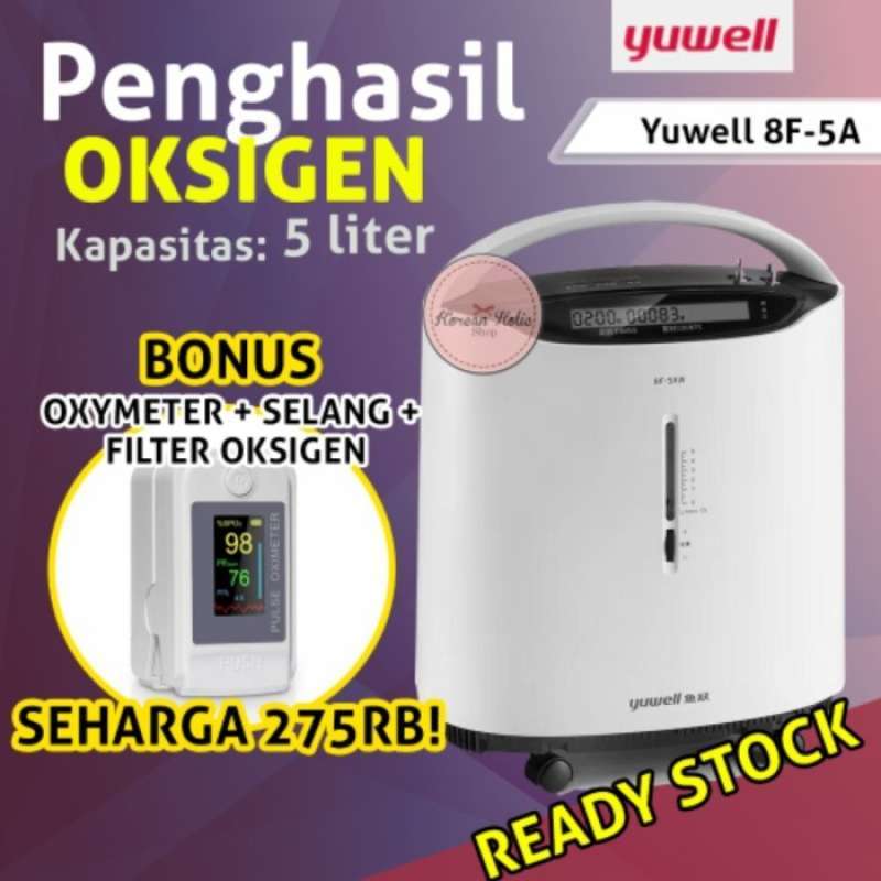 O2 Genrator Yuwell Promo Ready Yuwell 8f-5aw Oxygen Concentrator Generator Oksigen 5liter ...