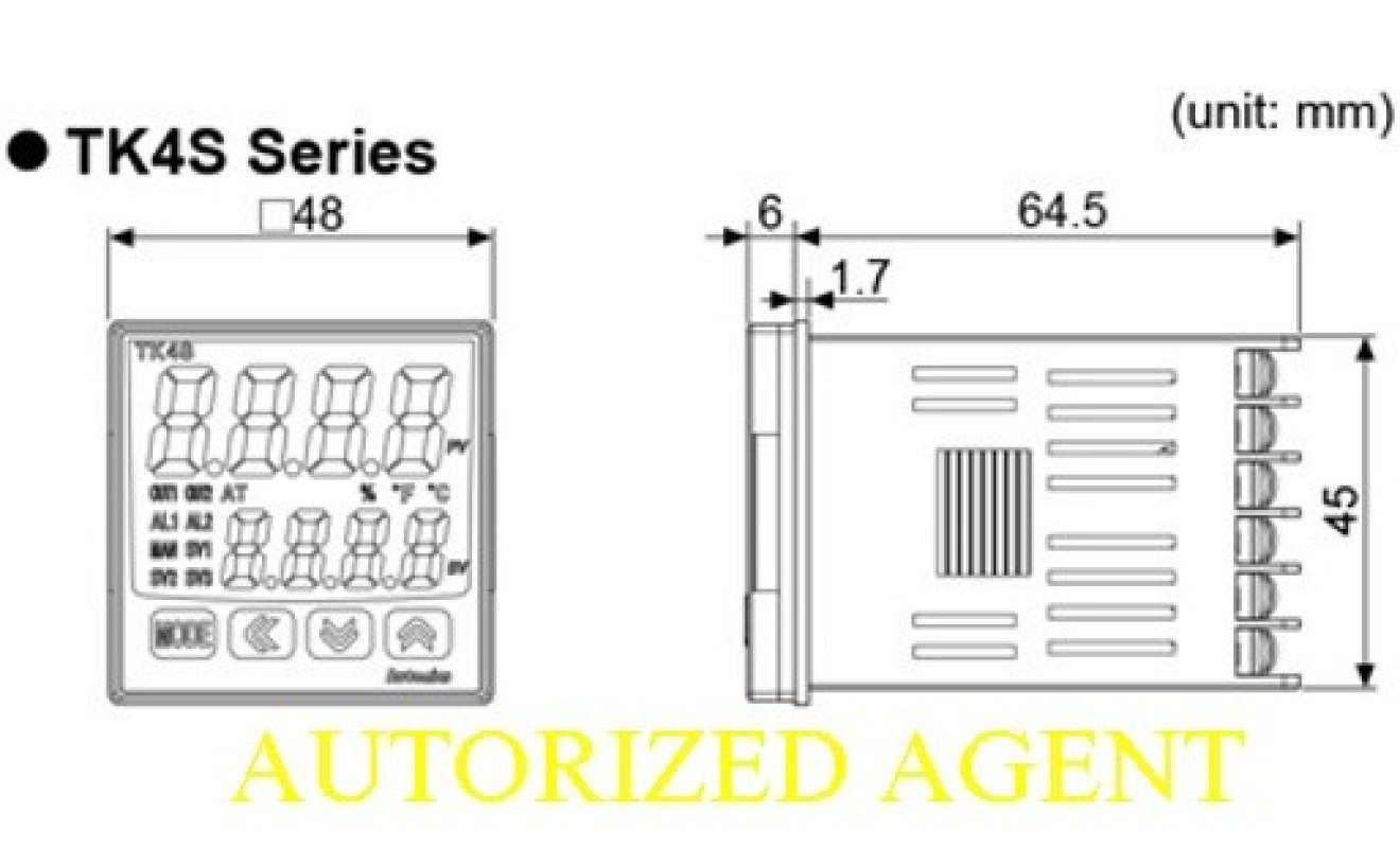 Jual Autonics Temperature Controller Tk4st4rn (50/60hz) 100240vac Di