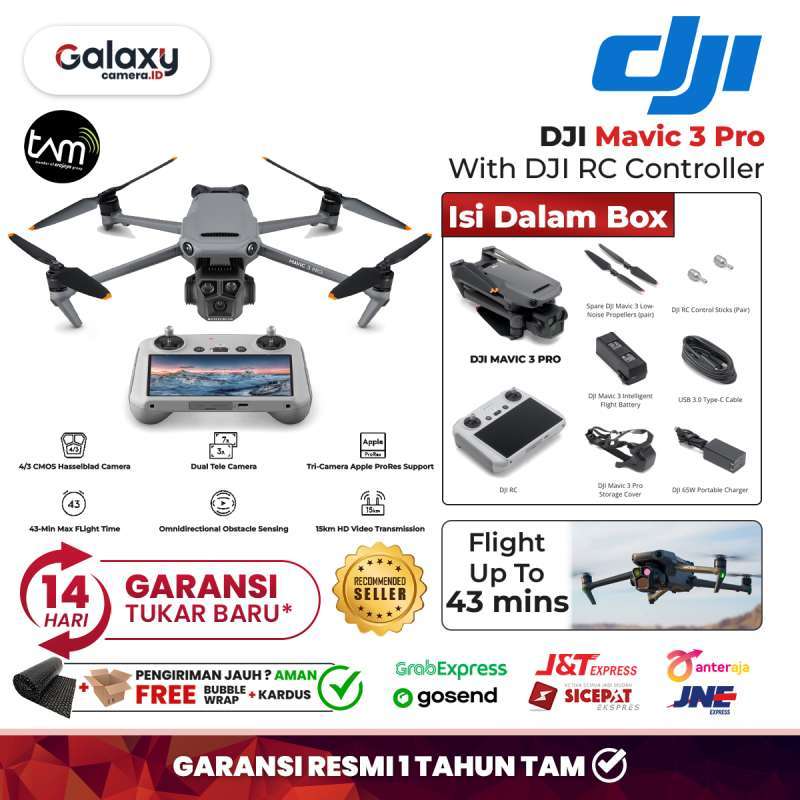 Jual DJI Mavic 3 Pro With DJI RC Camera Drone 4/3 CMOS Hasselblad Resmi ...