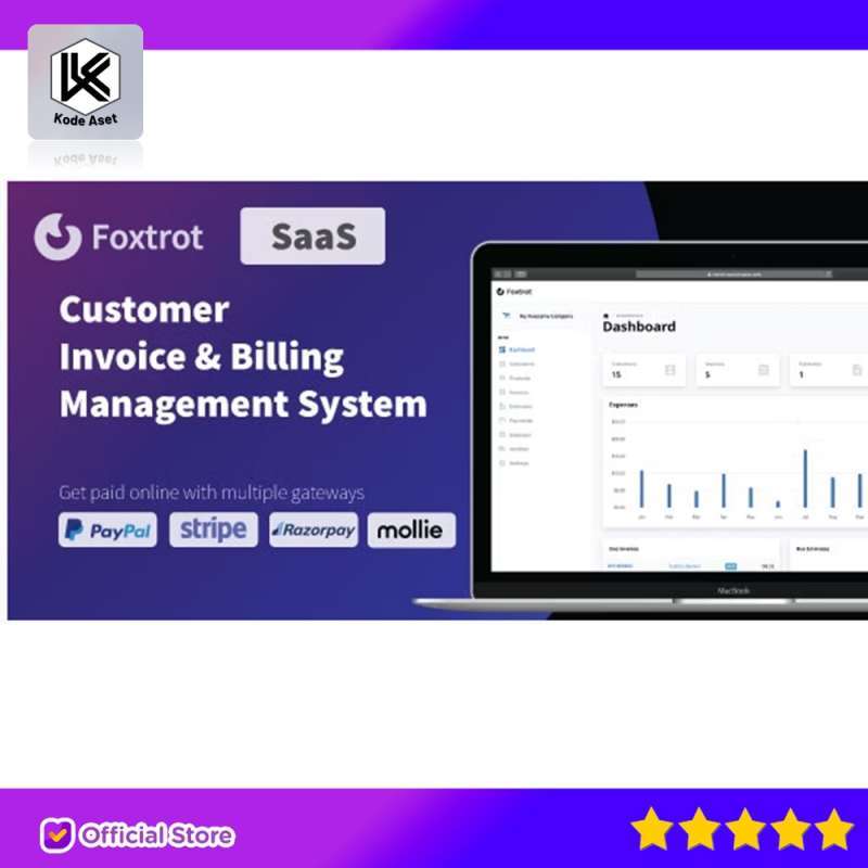 Promo SOURCE CODE APLIKASI FOXTROT SAAS CUSTOMER, INVOICE AND EXPENSE