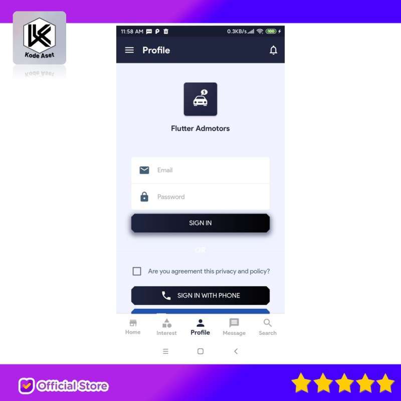 Promo Source Code Aplikasi Flutter Admotors For Car Classified Buysell ...