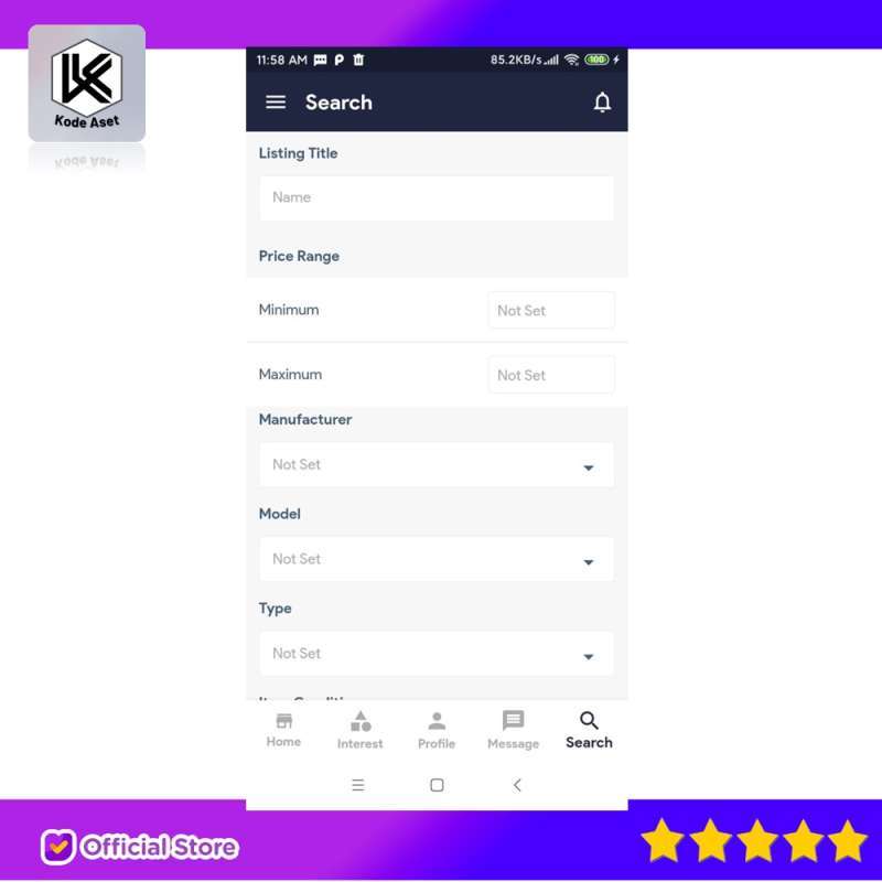 Promo Source Code Aplikasi Flutter Admotors For Car Classified Buysell ...