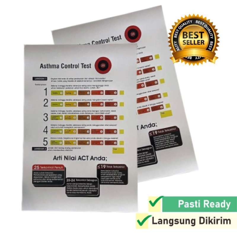 Jual poster asthma control test poster asma kontrol tes poster act di