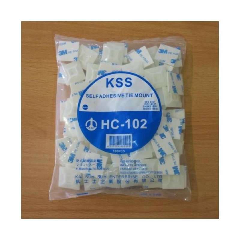 Jual Original Kss Tie Mount Self Adhesive 3m Ukuran 30x30 Mm Hc102 ...