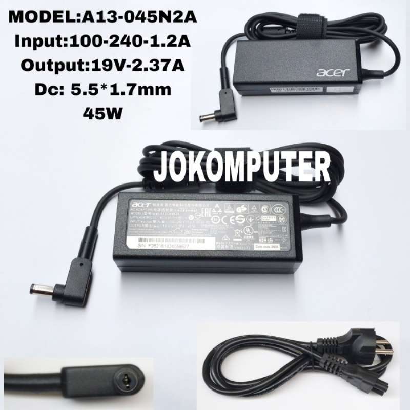 Chargeur Pour PC Portable Acer Aspire 5050 à 5315 - 65W, 19V, 3.42A, Connecteur 1.7x5.5mm - IFINGER