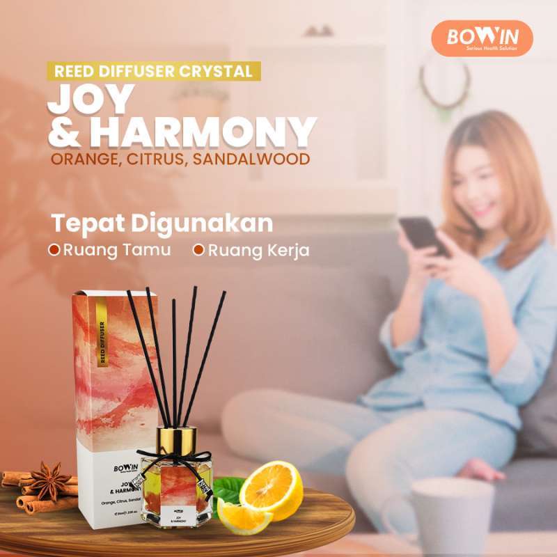 Jual Reed Diffuser Crystal Aromaterapi Bowin Pengharum Ruangan ...
