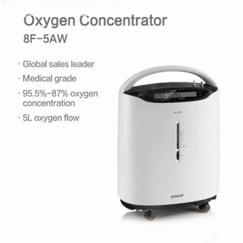 O2 Genrator Yuwell Promo Yuwell 8F-5AW 5L Oxygen Concentrator Portable Oxygen Generator ...